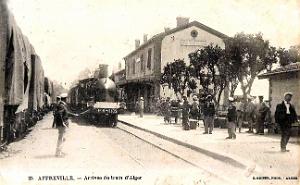 Affreville - Arrivee du Train d'Alger